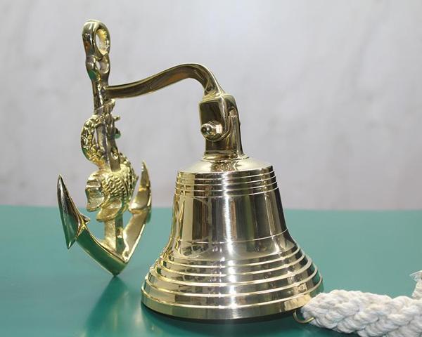 Pirinç Duvara Asmalı Çapalı Çan - Image 1