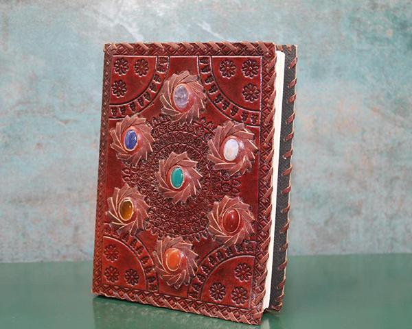 Taşlı Deri Defter Model 10  - Image 1