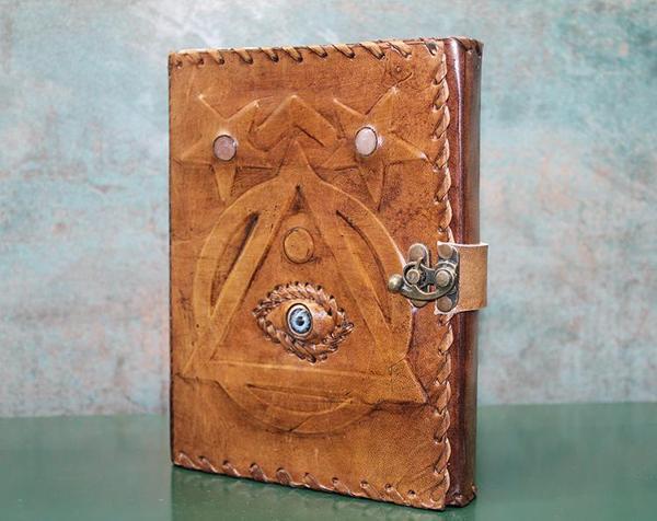 Taşlı Deri Defter Model 1  - Image 1