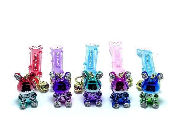 Taşlı Ayıcık Silikon Anahtarlık Model 1  - Image 1