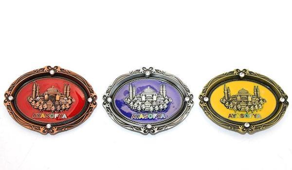 İstanbul Temalı Metal Magnet Ayasofya Kabartmalı - Image 1