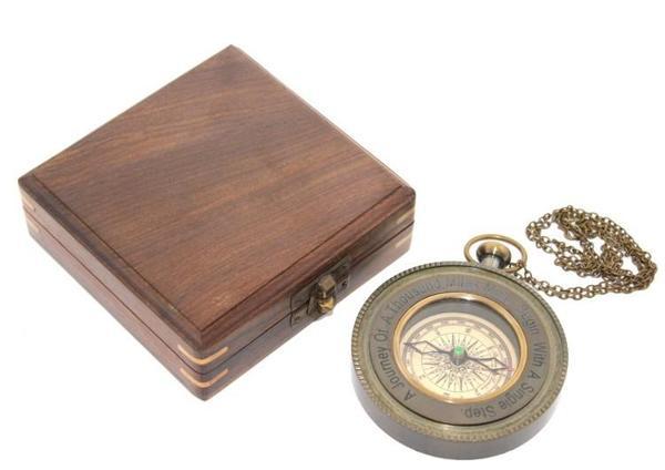 Ahşap Kutulu Pusula Model 4 - Image 1