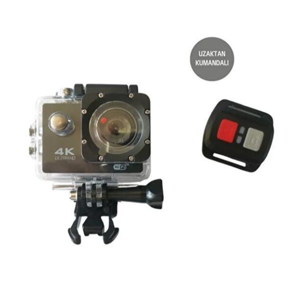 Kumandalı 4K Wi-Fi Aksiyon Kamerası  - Image 1