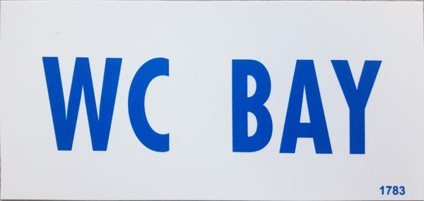 Wc Bay Uyarı Levhası 12,5x25 KOD: DEK 1783 - Image 1