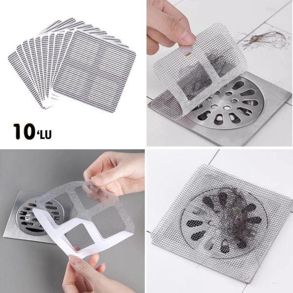 BUFFER® 10'lu Banyo ve Mutfak Lavabo Koku Önleyici ve Haşere Böcek Önleyici Gider Filtresi - Image 1