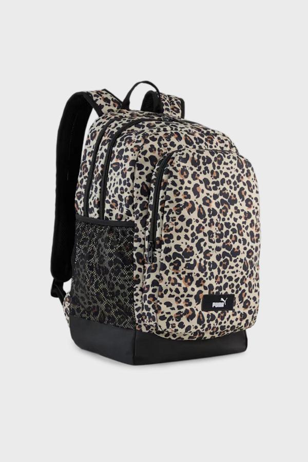 Puma Academy Aop Desenli Ayarlanabilir Omuz Askılı Unisex Sırt Çantası 09115012 SİYAH-LEOPAR - Image 1