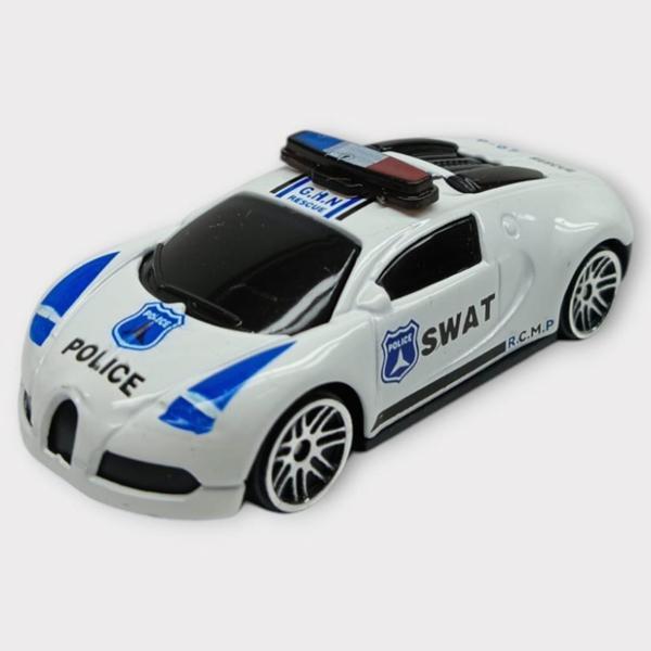 Metal Mini Polis Arabası  8 cm - Polis - 2 - Image 1