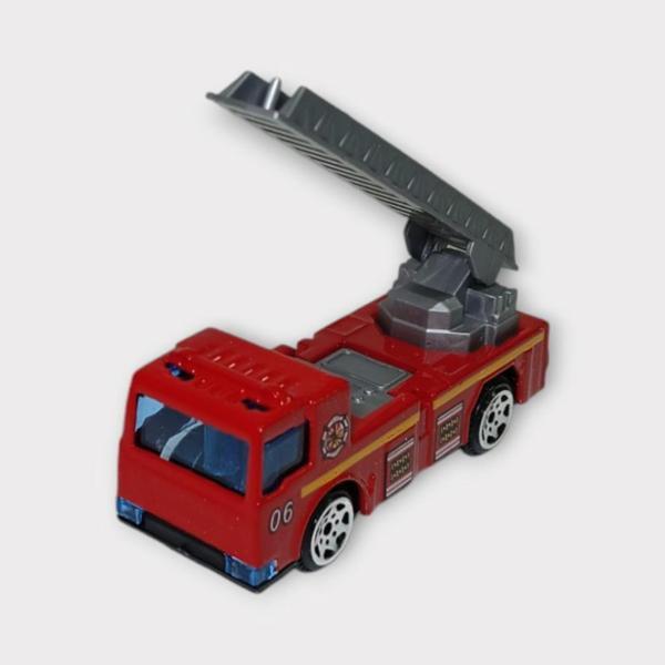 Küçük Metal İtfaiye Araçları 7 Cm - Merdivenli - Image 1