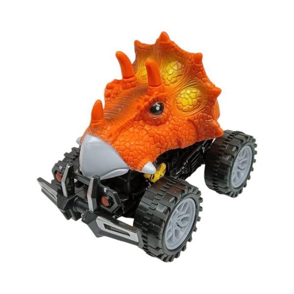 Sürtmeli Dinazor Robota Dönüşen Araba 14 Cm - Turuncu - Image 1