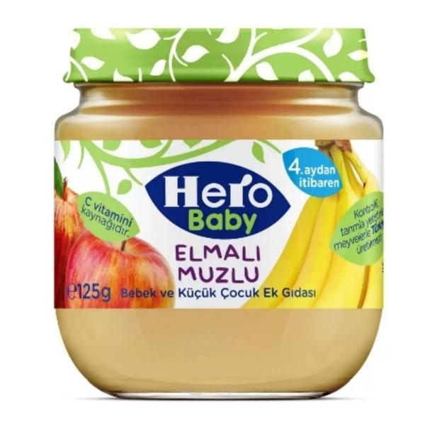 Hero Baby Elmalı Muzlu Kavonoz Mama 125 Gr - Image 1
