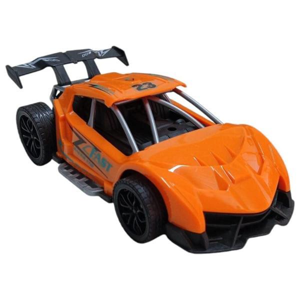 Sürtmeli Yarış Arabası - Turuncu - Image 1