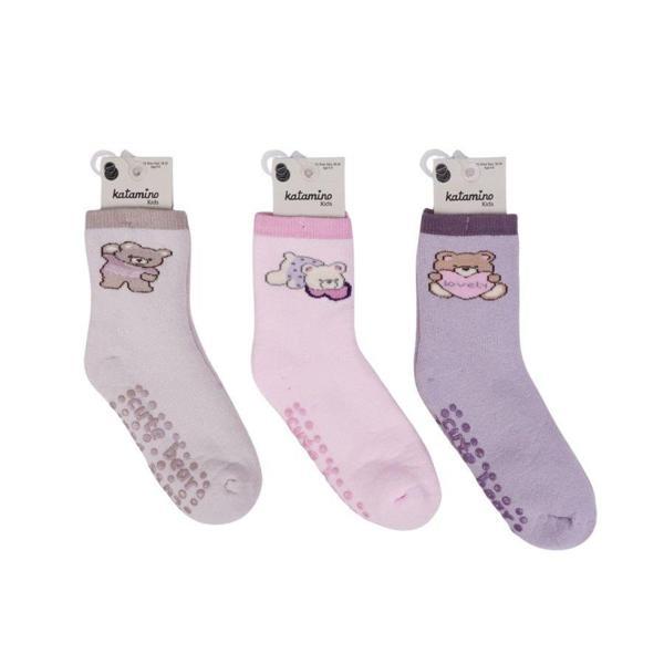 Katamino Riva Abs'li Kız Havlu Soket Çorap 250239 Asorti - Image 1