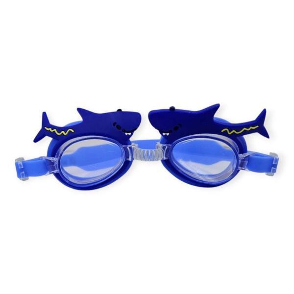 Çocuk Yüzücü Gözlüğü Silikon Taşıma Çantalı Köpek Balığı - 9014 - Image 1
