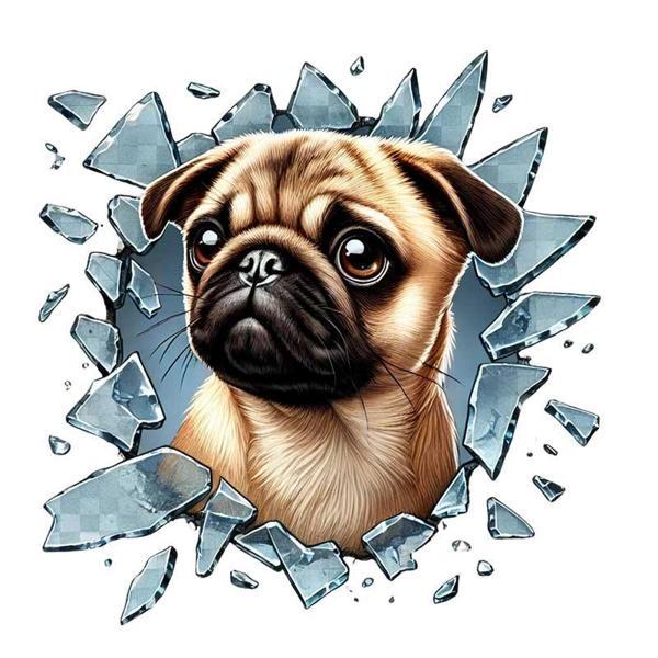 Fulcar French Bulldog Araç Stickerı - Image 1