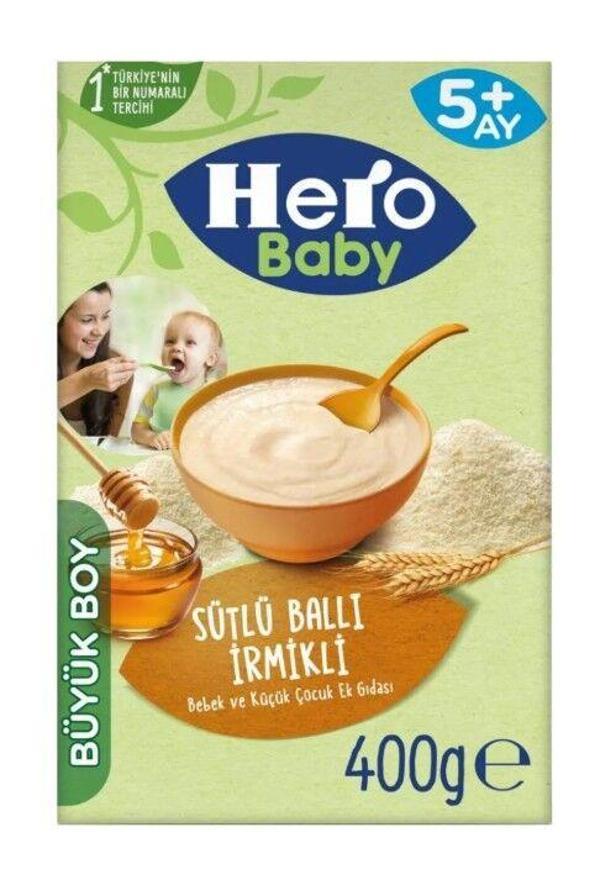 Hero Baby Sütlü İrmikli Ballı Ekonomik Paket Kaşık Mama 400 Gr - Image 1