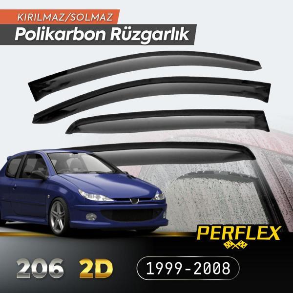 Peugeot 206 2D (Tek Kapı) 1999-2008 Cam Rüzgarlığı V2 Düz - Image 1