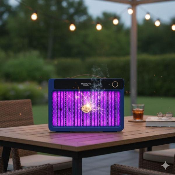 4000mAh Şarj Edilebilir Kablosuz 3000V Yüksek Güçlü Elektrikli Sivrisinek Öldürücü Sivrisinek Öldürme Lambası,Sinek Kıran BG-009 2000 mah (5250) - Image 1