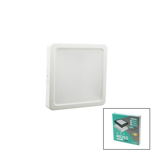 MOSS LIGHT 20W KARE BEYAZ METAL KASA SIVA ÜSTÜ LED SLİM PANEL 1350LM (5250) - Image 1