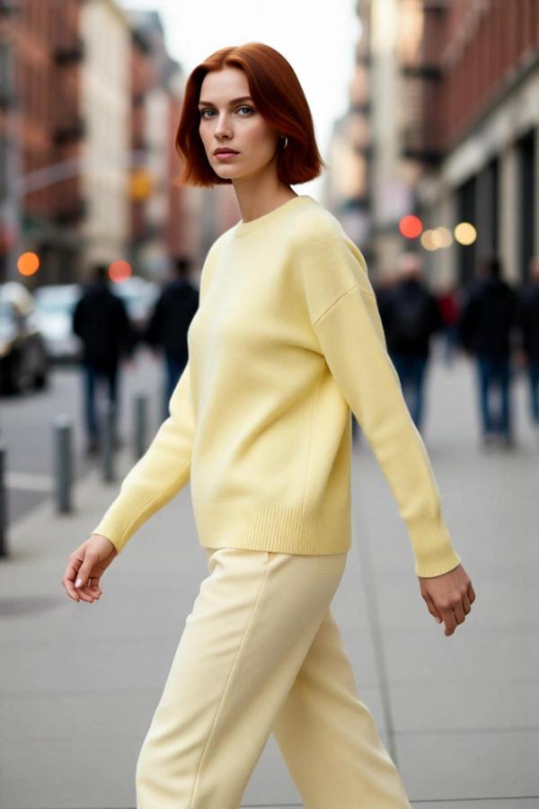 Kadın Oversize Düşük Kollu Bisiklet Yaka Düz Triko Kazak Kışlık Kombinlerin Vazgeçilmezi Kaliteli - Image 1