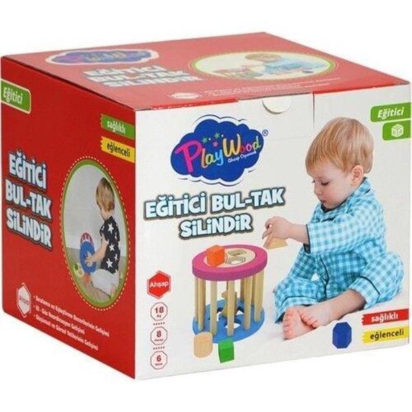 Play Wood Ahşap Eğitici Silindir Bultak 374 - Image 1