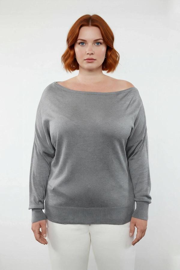 Kadın Regular Kalıp Uzun Kollu Düz Triko Kazak İlkbahar Sonbahar Günlerine Rahatlık Katar Kaliteli - Image 1