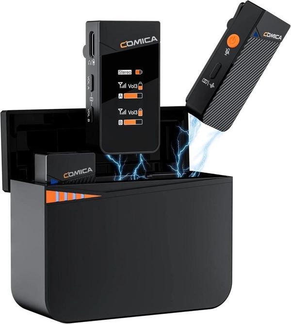 Comica Vimo C3 (2) Kanallı Mini Kablosuz Yaka Mikrofonu - Image 1