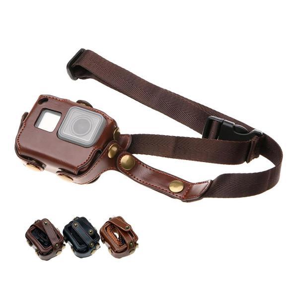 Gopro Hero 5 6 Askılı Deri Kılıf - Image 1