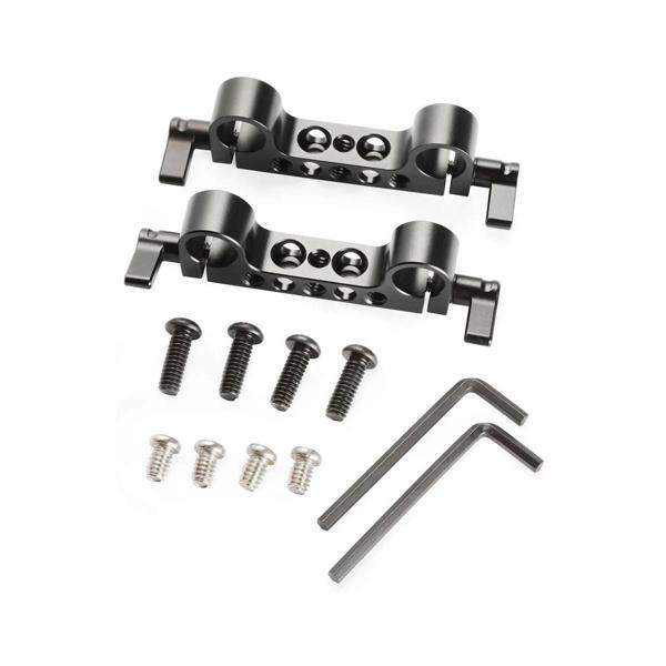 SmallRig 2061 Süper Hafif 15 mm Raylı Blok (2'li Paket) - Image 1