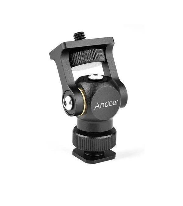 Andoer D8053 Monitör LED Işık Montaj Mini Top Kafası - Image 1