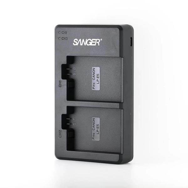 Sanger LP-E5 Canon İkili USB Şarj Aleti - Image 1