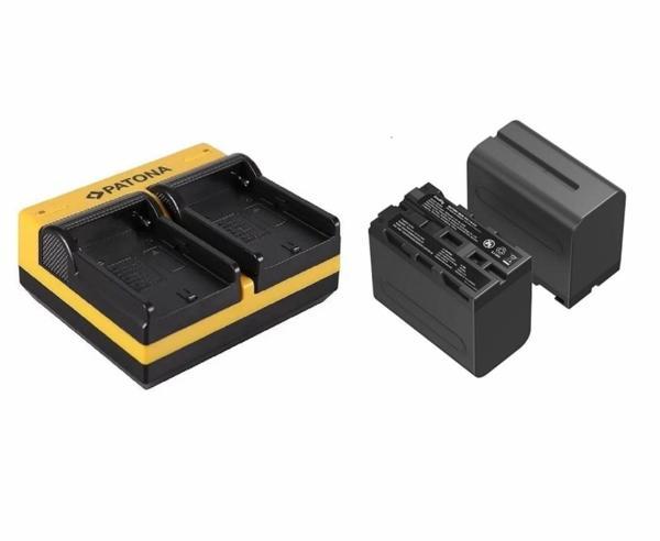 SmallRig 4073 NP-F970 (2) Adet Pil +  1 Adet Patona Çiftli Şarj Aleti - Image 1