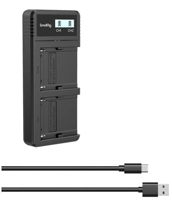 SmallRig 4086 NP-F970 Çiffli Şarj Cihazı - Image 1