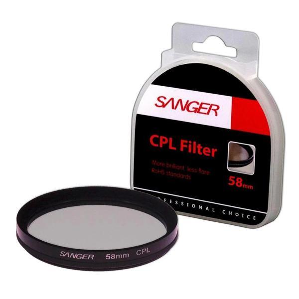 Sanger 58mm CPL Polarize Filtre - Image 1