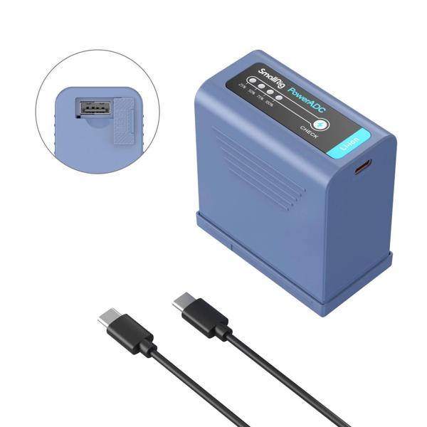SmallRig 4267 NP-F970 USB-C Şarj Edilebilir Kamera Pili - Image 1