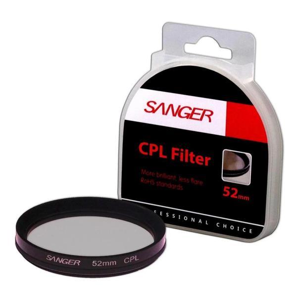 Sanger 52mm CPL Polarize Filtre - Image 1