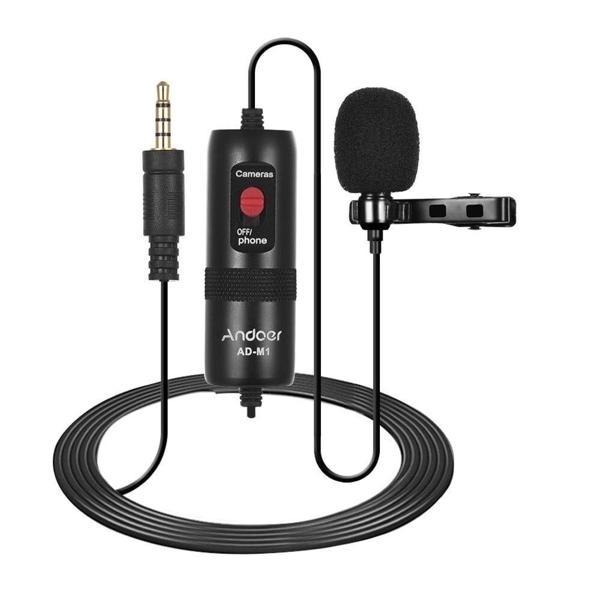 Andoer AD-M1 Çok Yönlü Kondansatör Yaka Mikrofonu - Image 1