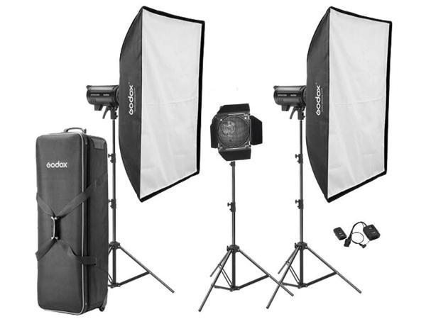 Godox DP600 III V 600W 3'lü Paraflaş Kit (LED Model Lambalı) - Image 1