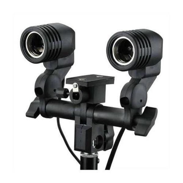 OEM Marka E27 Işık Standlı Çift Işık Soketi - Image 1