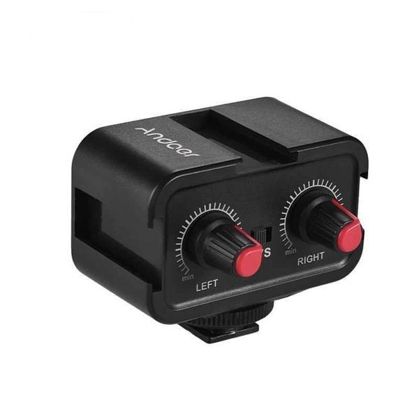 Andoer WS-VS Çift Kanallı Mikrofon Ses Mikseri - Image 1