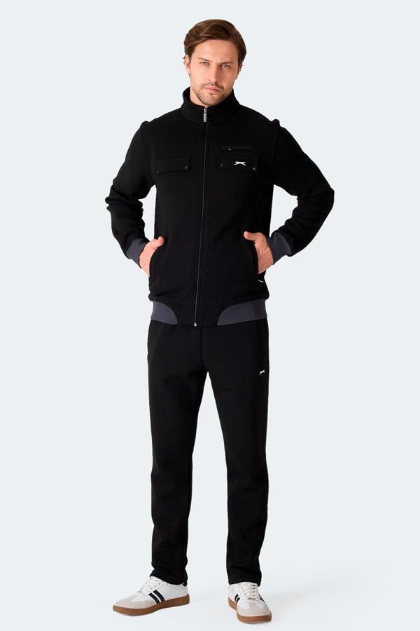 Slazenger FLICKER Erkek  Siyah Eşofman Takımı - Image 1