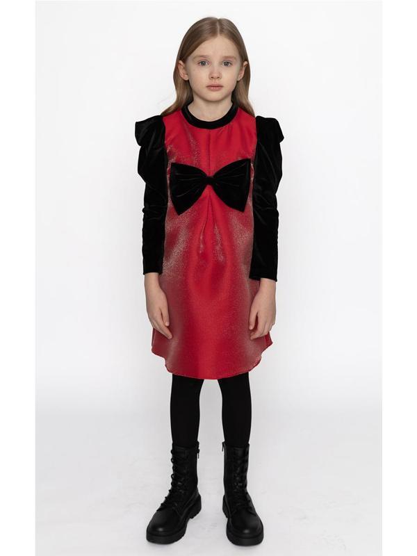 Kadife Kollu Parti Elbisesi - Image 1