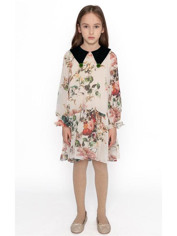 Kedi Desenli Elbise - Image 1