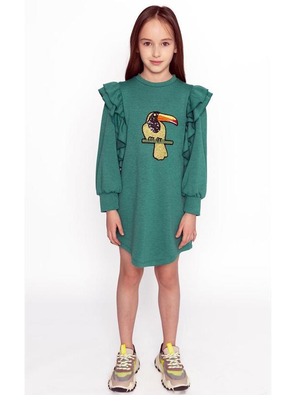 Papağan İşlemeli Elbise - Image 1