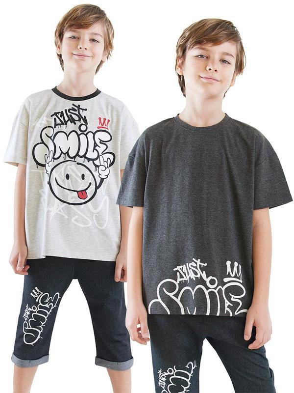 Just Smile Erkek Çocuk 2'li Paket T-shirt - Image 1