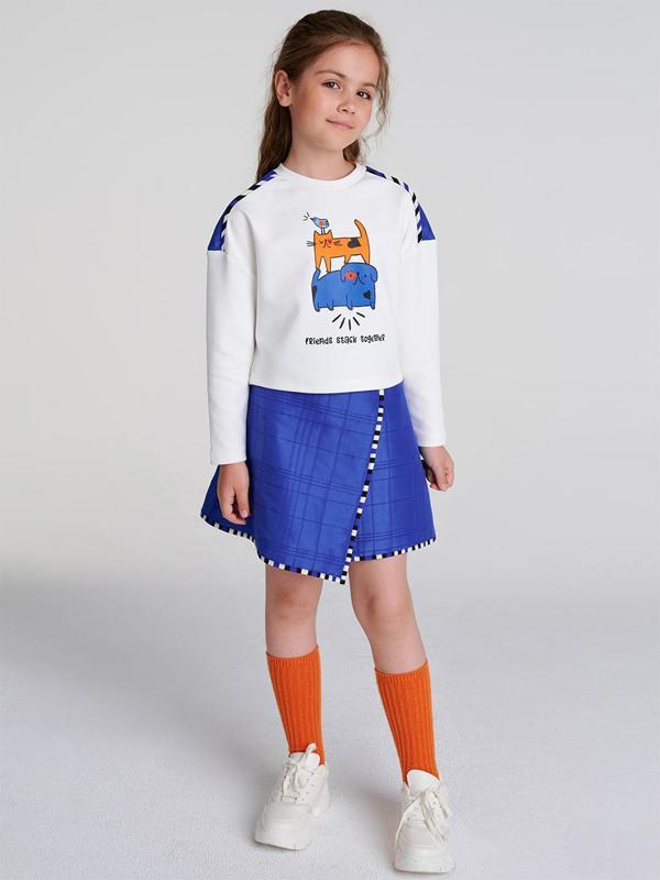 Mavi Kapitone Etek Blüz Takım - Image 1