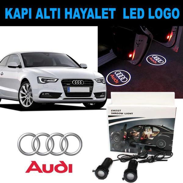 Kapı Altı 3D Hayalet LED Logo Audi - Image 1