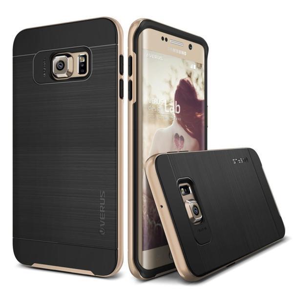 VRS Galaxy S6 Edge Plus ile Uyumlu High Pro Shield Kılıf Gold - Image 1