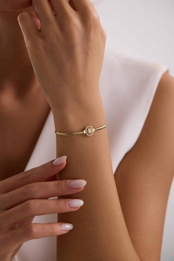 Balık Sırtı Parçalı Baget Bileklik 17+3 cm - Image 1