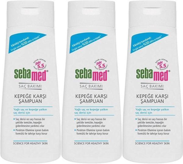 Sebamed Şampuan 400ML Kepeğe Karşı ve Yağlı Saç Tipleri için (3 Lü Set) - Image 1