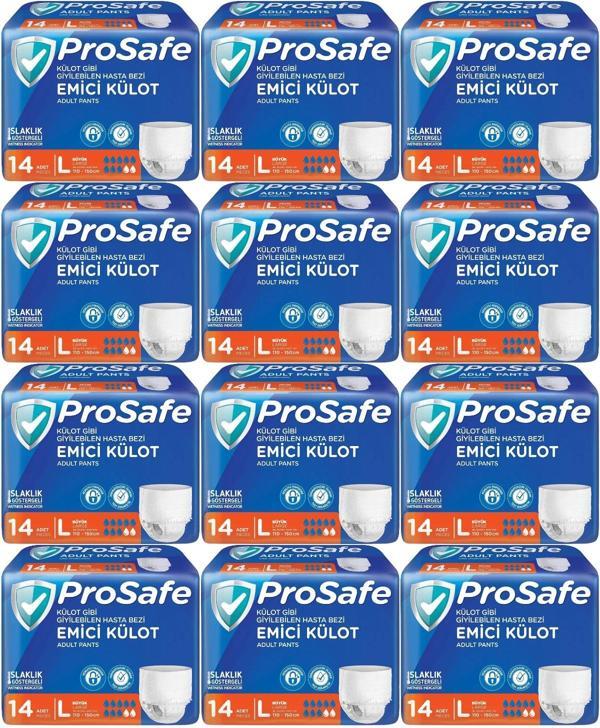 Prosafe Emici Külot Hasta Bezi L - Büyük - Large 168 Adet (12PK*14) - Image 1